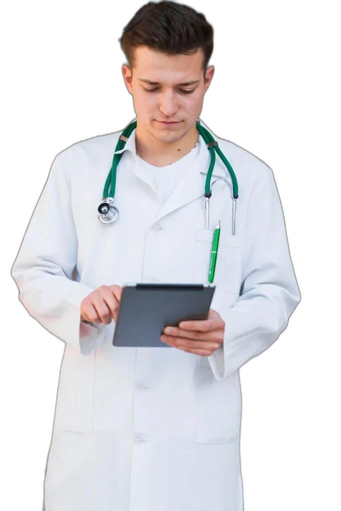 Profesional Médico utilizando el software RASI